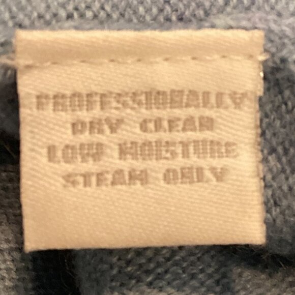 Charter Club 2-Ply 100% Cashmere Turtleneck Sweater Women's L Blue #182C - Picture 8 of 8